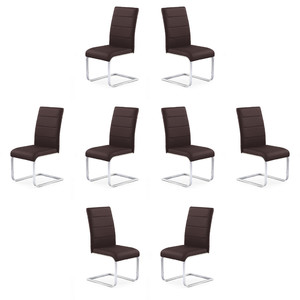 Osiem krzeseł brązowych - 4731