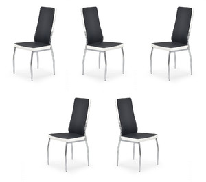 Pięć krzeseł czarnych białych - 0053