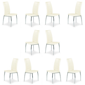 Dziesięć krzeseł beżowych - 3420