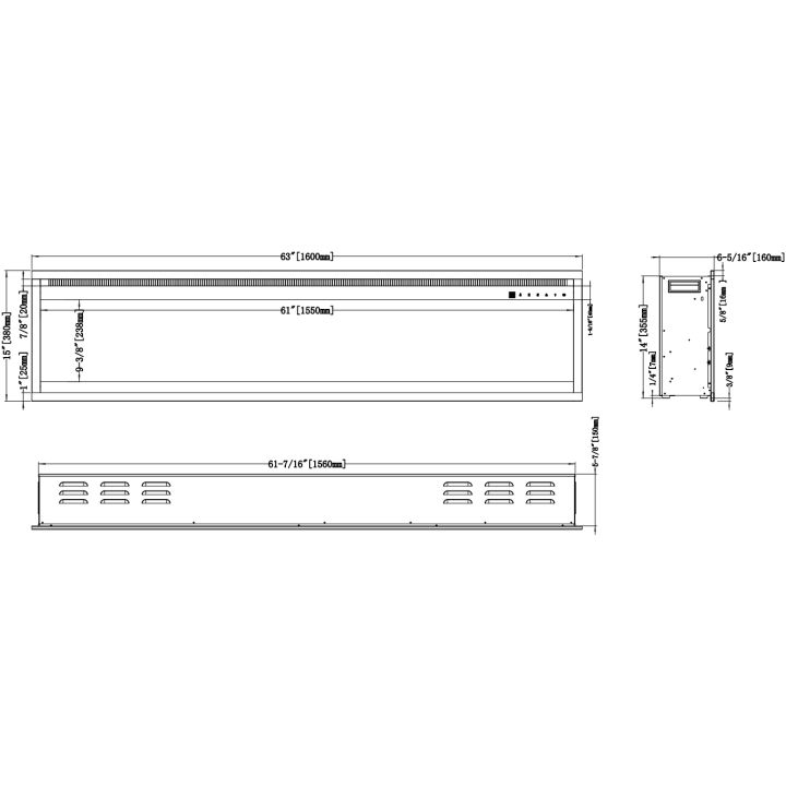 Kominek elektryczny Royal 3D 160