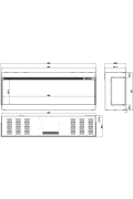 Kominek elektryczny Superb 3D 160