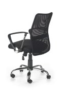 Fotel do biurka obrotowy nowoczesny, kolor czarny, tkanina membranowa, siatka