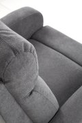 Fotel do biurka kolor ciemnopopielaty rozkładany styl klasyczny, funkcja relax