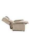Fotel do salonu klasyczny, rozkładany, masujący, funkcja relax, beżowy, tkanina