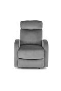 Fotel rozkładany z funkcją kołyski, tkanina velvet, kolor popiel