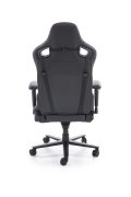 Nowoczesny Fotel dla gracza, z poduszkami na kark i lędźwie, regulowane podłokietniki, kolor czarny, eko skóra