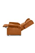 Fotel do salonu klasyczny, rozkładany, funkcja relax, cynamonowy, tkanina velvet