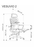 Fotel gabinetowy nowoczesny, kolor turkusowy, biały, tkanina, siatka