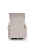 Rozkładany Fotel do salonu z funkcją masażu i funkcją relax, w kolorze beżowym