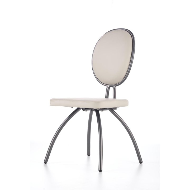 Krzesło do kuchni designerskie jasny popiel