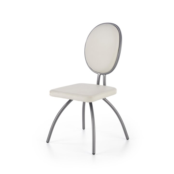 Krzesło do kuchni designerskie jasny popiel