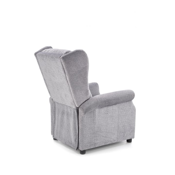 Fotel do salonu klasyczny, rozkładany, funkcja relax, popiel, tkanina