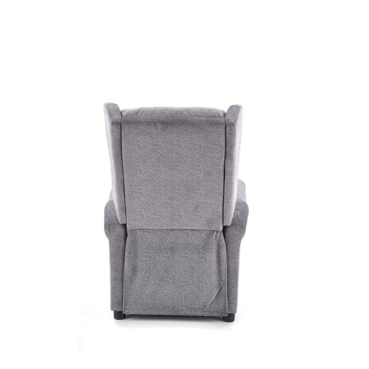 Fotel do salonu klasyczny, rozkładany, funkcja relax, popiel, tkanina