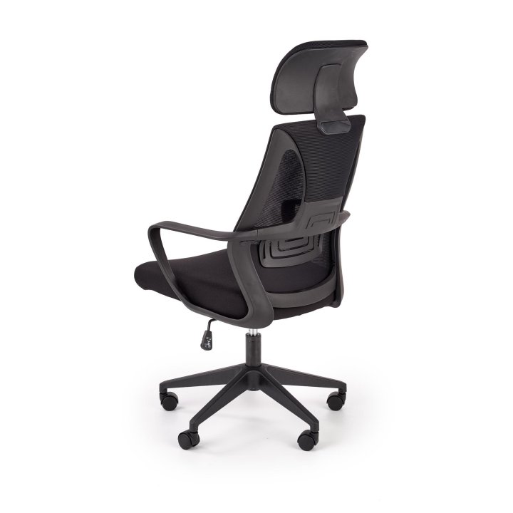 Fotel do biurka obrotowy nowoczesny, kolor czarny, tkanina membranowa, siatka