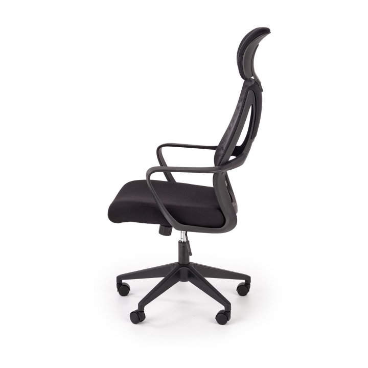 Fotel do biurka obrotowy nowoczesny, kolor czarny, tkanina membranowa, siatka