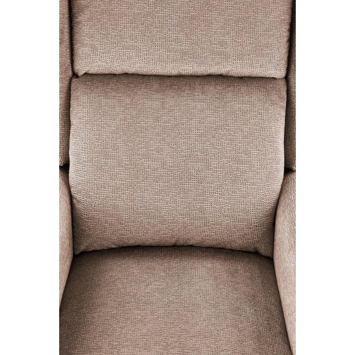Fotel do salonu klasyczny, rozkładany, masujący, funkcja relax, beżowy, tkanina