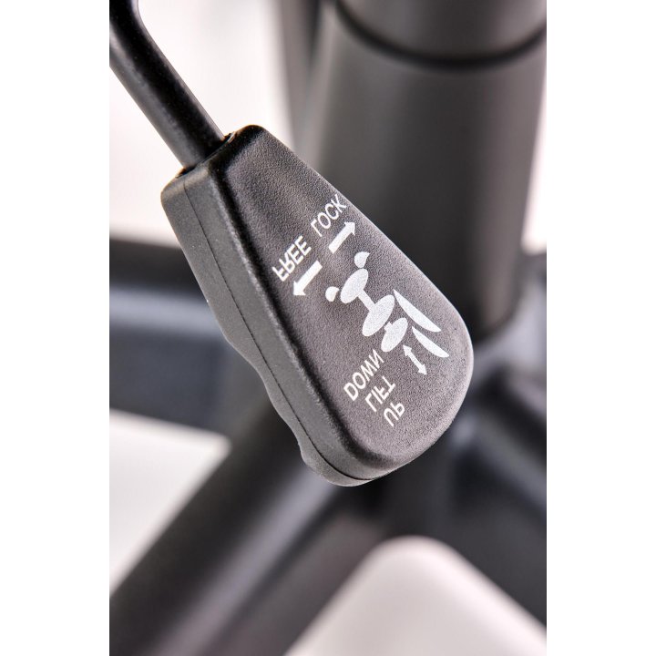 Fotel dla gracza, obrotowy, kolor czarny, czerwony, z podłokietnikami, tkanina membranowa, eko skóra