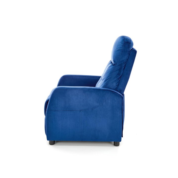 Rozkładany Fotel do salonu z funkcją spania w kolorze granatowym, tkanina velvet
