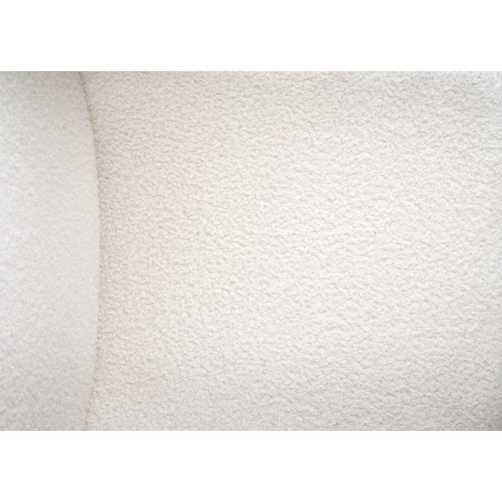 Krzesło tapicerowane do salonu w stylu nowoczesnym - kremowe z czarnymi nogami