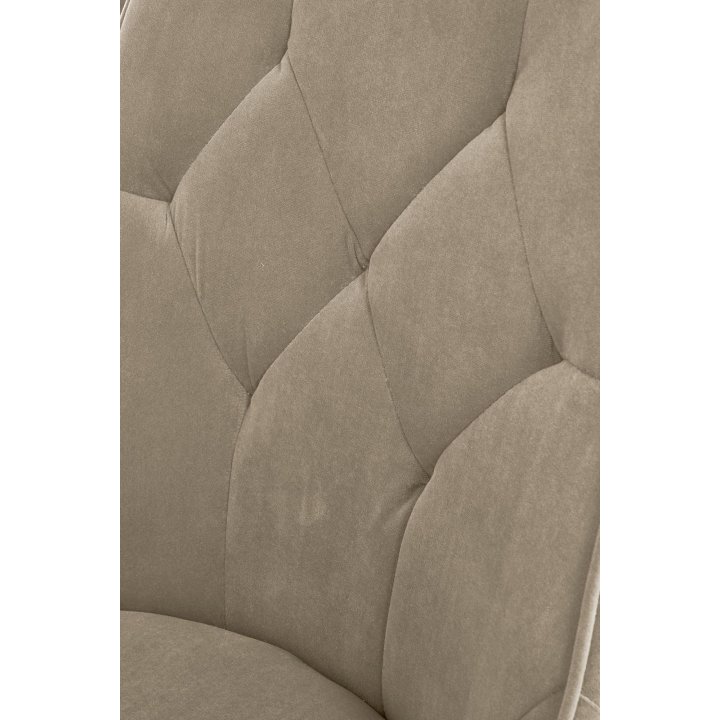 Krzesło do salonu pikowane beżowe