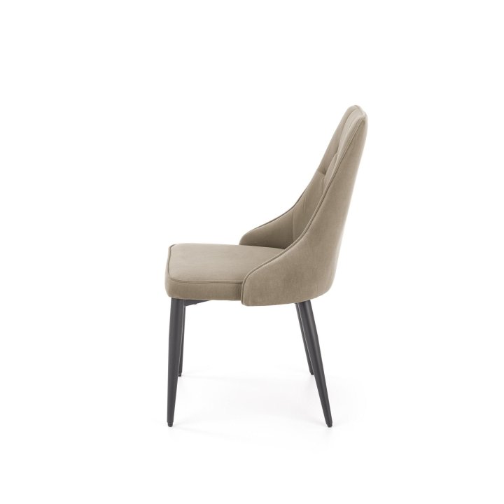 Krzesło do salonu pikowane beżowe