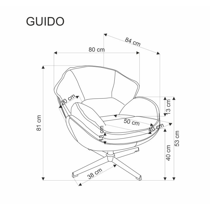 Fotel do salonu, musztardowy na chromowanej eleganckiej podstawie