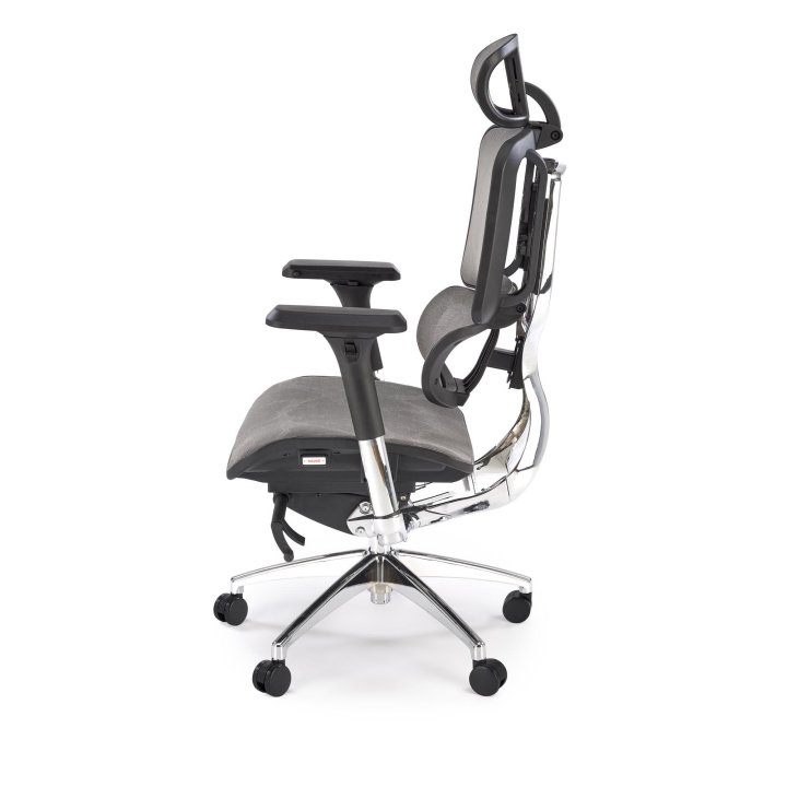 Ergonomiczny Fotel do biurka, nowoczesny, loft, z siatkowym oparciem i zagłówkiem oraz wsparciem lędźwiowym, zagłówek i podłokietniki regulowane