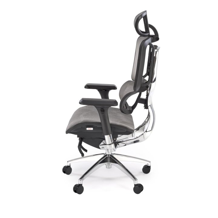 Ergonomiczny Fotel do biurka, nowoczesny, loft, z siatkowym oparciem i zagłówkiem oraz wsparciem lędźwiowym, zagłówek i podłokietniki regulowane