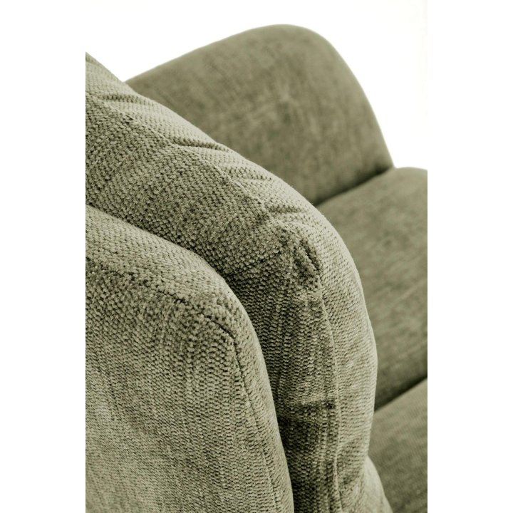 Stylowe - oliwkowe krzesło do salonu z funkcją obrotu 180° - wygodne i eleganckie