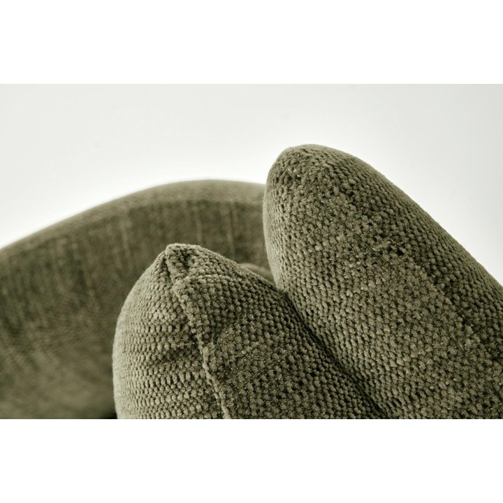 Stylowe - oliwkowe krzesło do salonu z funkcją obrotu 180° - wygodne i eleganckie