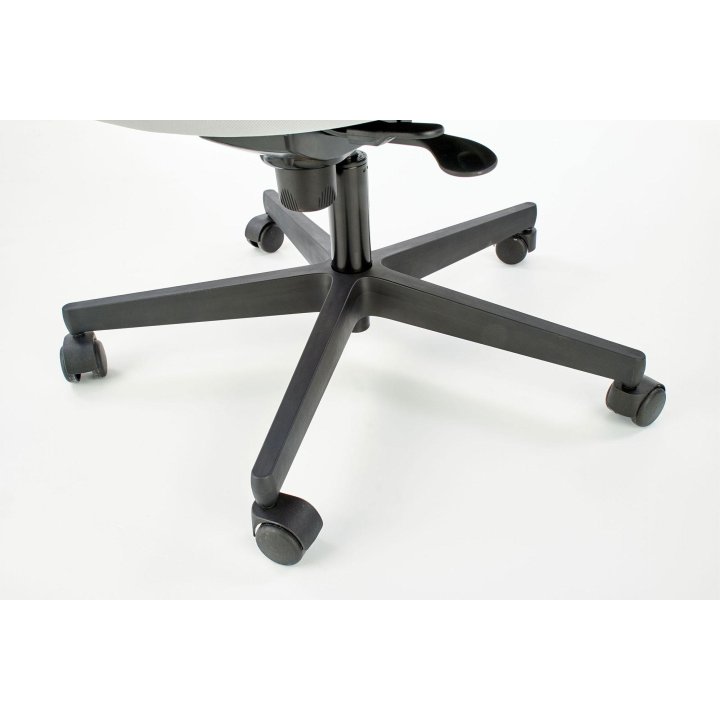 Fotel do biurka obrotowy, kolor zielony z czarnym, wysuwane siedzisko i regulowane podłokietniki