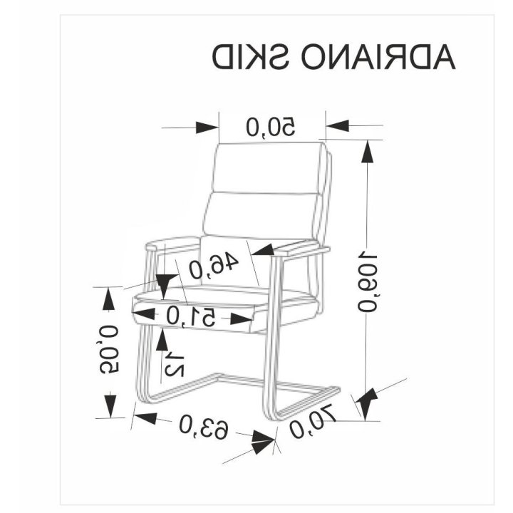 Fotel konferencyjny nowoczesny, czarny z eko skóry