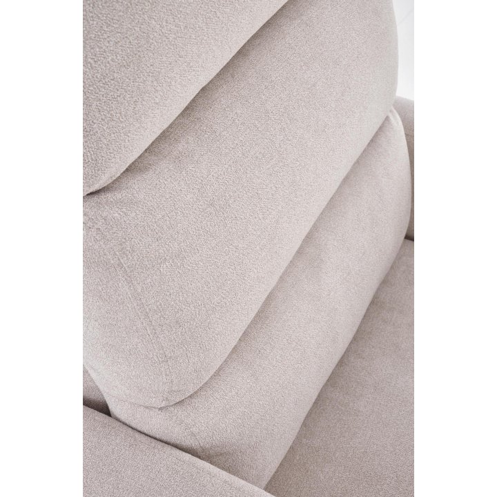 Rozkładany Fotel do salonu z funkcją masażu i funkcją relax, w kolorze beżowym