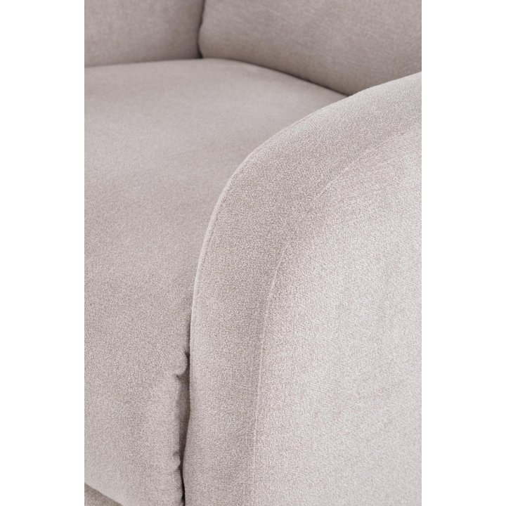 Rozkładany Fotel do salonu z funkcją masażu i funkcją relax, w kolorze beżowym