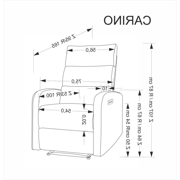 Rozkładany Fotel do salonu z funkcją masażu i funkcją relax, w kolorze beżowym