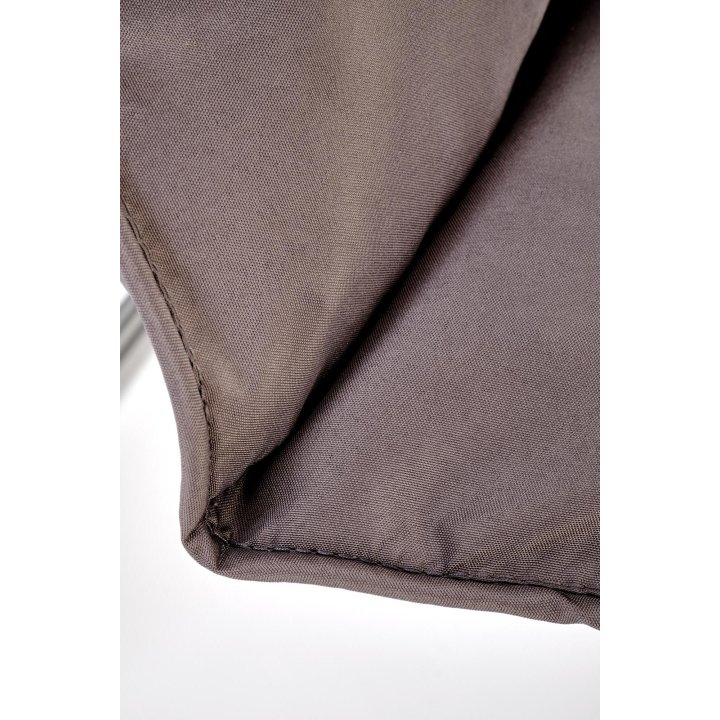 Zestaw ogrodowy, nowoczesny ze stolikiem, z brązowymi poduszkami