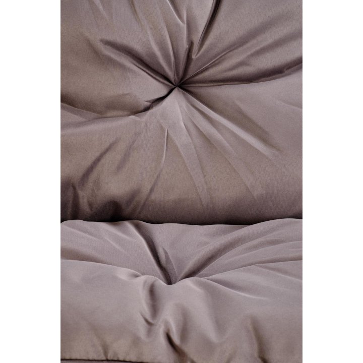 Zestaw ogrodowy, nowoczesny ze stolikiem, z brązowymi poduszkami