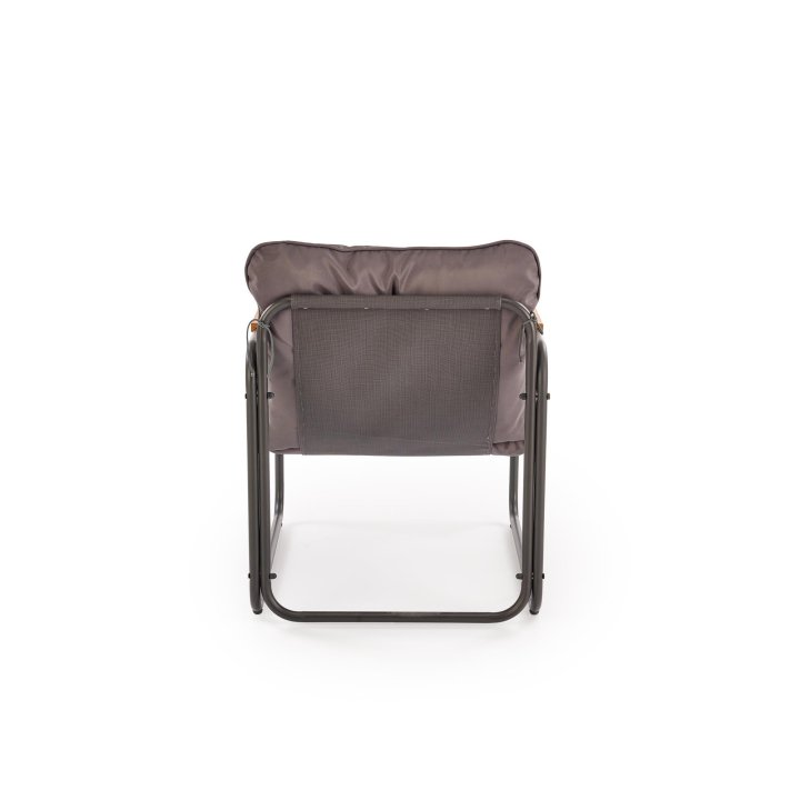 Zestaw ogrodowy, nowoczesny ze stolikiem, z brązowymi poduszkami