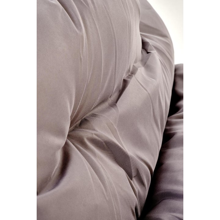 Zestaw ogrodowy, nowoczesny ze stolikiem, z brązowymi poduszkami