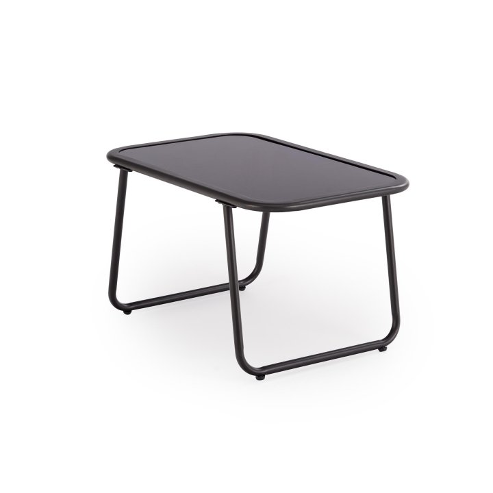 Zestaw ogrodowy, nowoczesny ze stolikiem, z brązowymi poduszkami