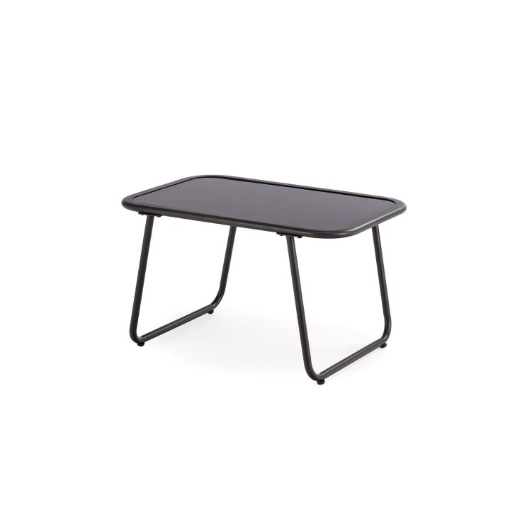 Zestaw ogrodowy, nowoczesny ze stolikiem, z brązowymi poduszkami