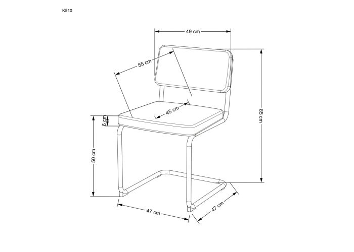 Szare krzesło materiałowe do jadalni z chromowaną podstawą i prostym designem