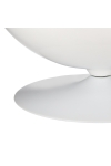 Fotel obrotowy Ovalia Chair D2.DESIGN wełniany biało-czerwony nowoczesny - D2 DESIGN
