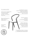 Krzesło Bella czarne/białe - D2 DESIGN