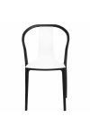 Krzesło Bella czarne/białe - D2 DESIGN