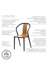 Krzesło Bella czarne/naturalne - D2 DESIGN