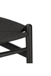 Krzesło Wicker Czarne czarny inspirowany Wishbone - D2 DESIGN