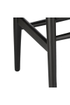 Krzesło Wicker Czarne czarny inspirowany Wishbone - D2 DESIGN