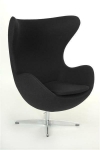 Fotel Jajo czarny kaszmir 1 Premium - D2 DESIGN