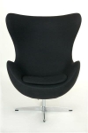 Fotel Jajo czarny kaszmir 1 Premium - D2 DESIGN